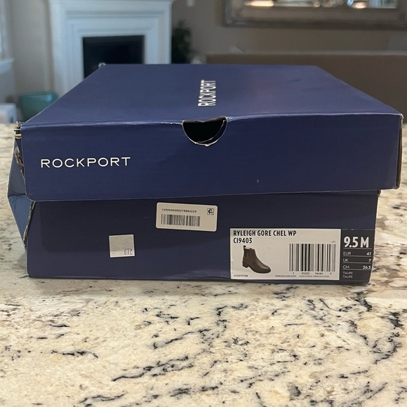 Rockport Shoes Gore Taupe Suede Gore Chelsea Boots - Picture 14 of 15